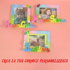 Cornicetta arcobaleno con nome o scritta personalizzata di 11 lettere Cornicetta arcobaleno con nome o scritta personalizzata di 11 lettere