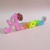 Nome o scritta personalizzata su legno di 6 lettere