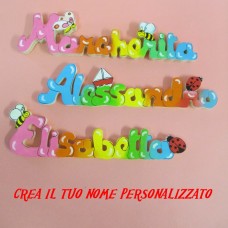Nome o scritta personalizzata su legno di 10 lettere