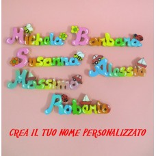 Nome o scritta personalizzata su legno di 7 lettere